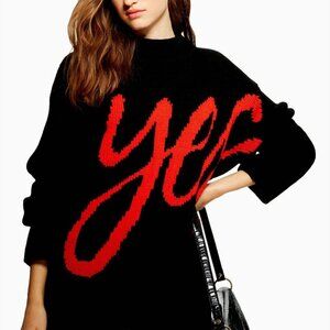 TopShop "Yes" Knit Sweater